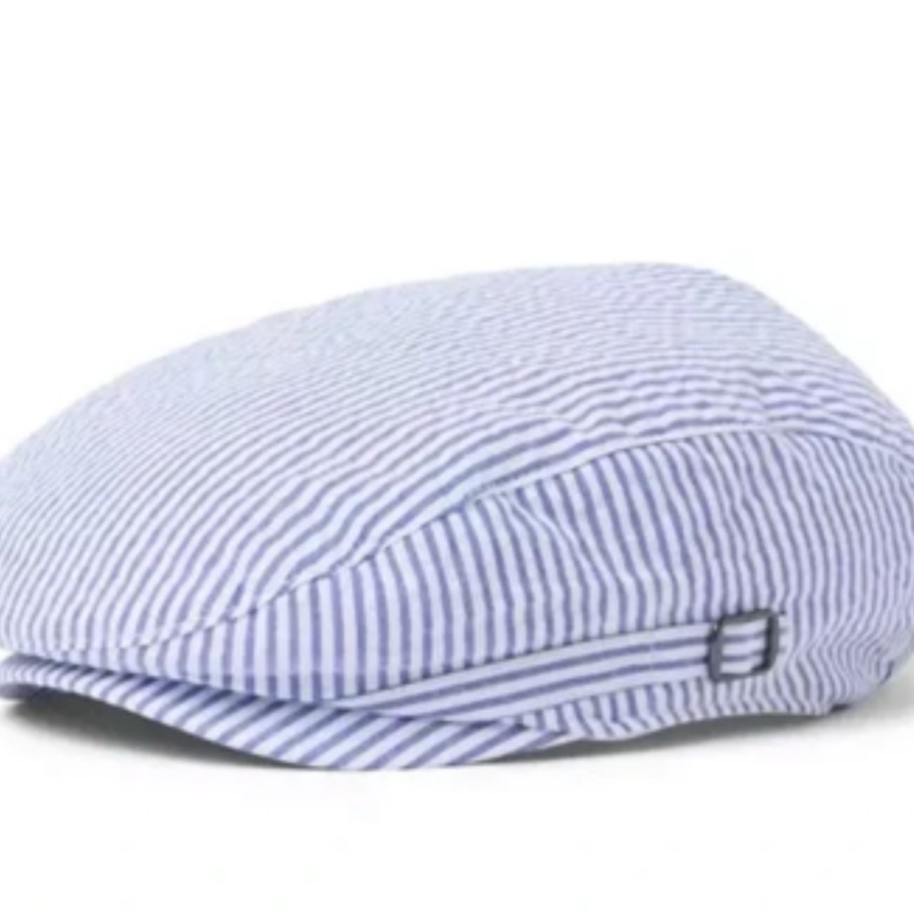 Janie and Jack Blue and White Striped Beret 2t to 3